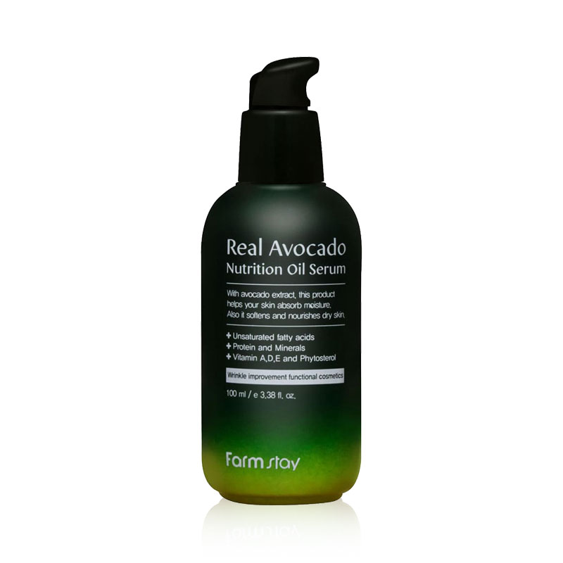 Own label brand, [FARM STAY] Real Avocado Nutrition Oil Serum 100ml (Weight : 155g)