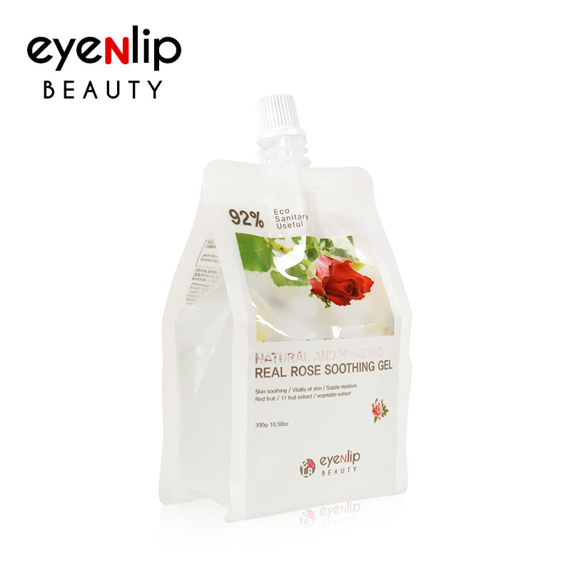 Own label brand, [EYENLIP] 92% Real Rose Soothing Gel 300g (Weight : 323g)