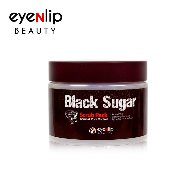 Own label brand, [EYENLIP] Black Sugar Scrub Pack 100ml (Weight : 224g)
