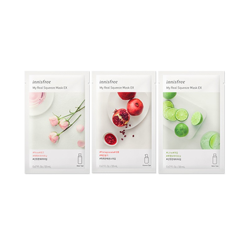 Own label brand, [INNISFREE] My Real Squeeze Mask EX 20ml 13 Type Free Shipping