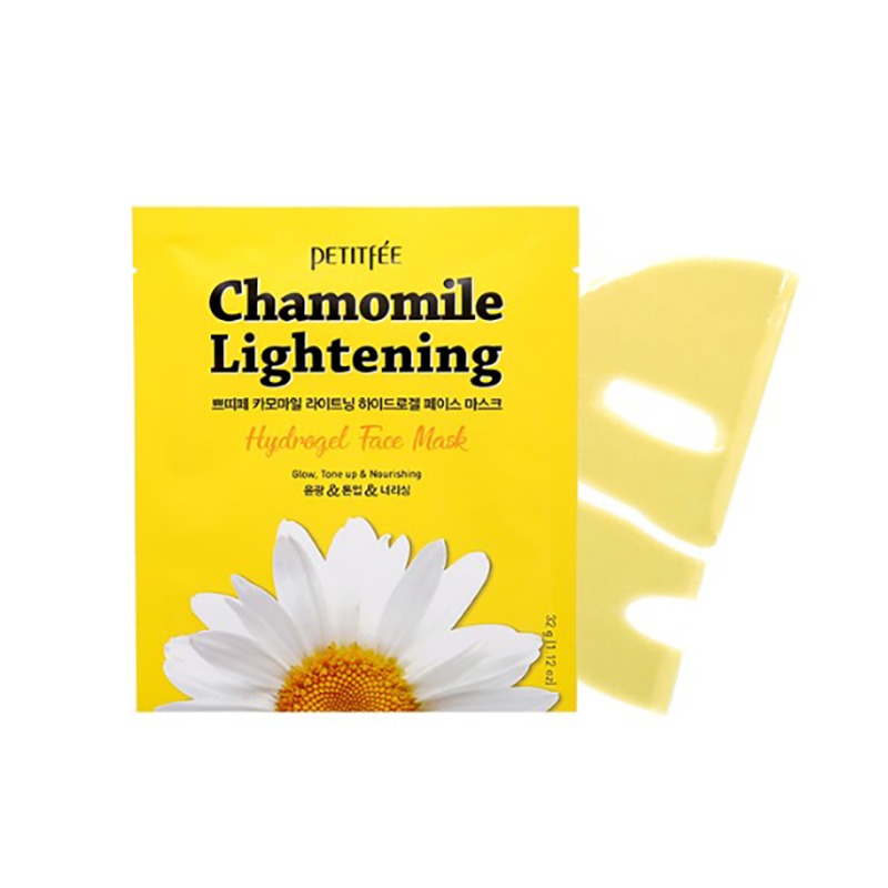 Own label brand, [PETITFEE] Chamomile Lightening Face Mask 32g * 1pcs (Weight : 55g)