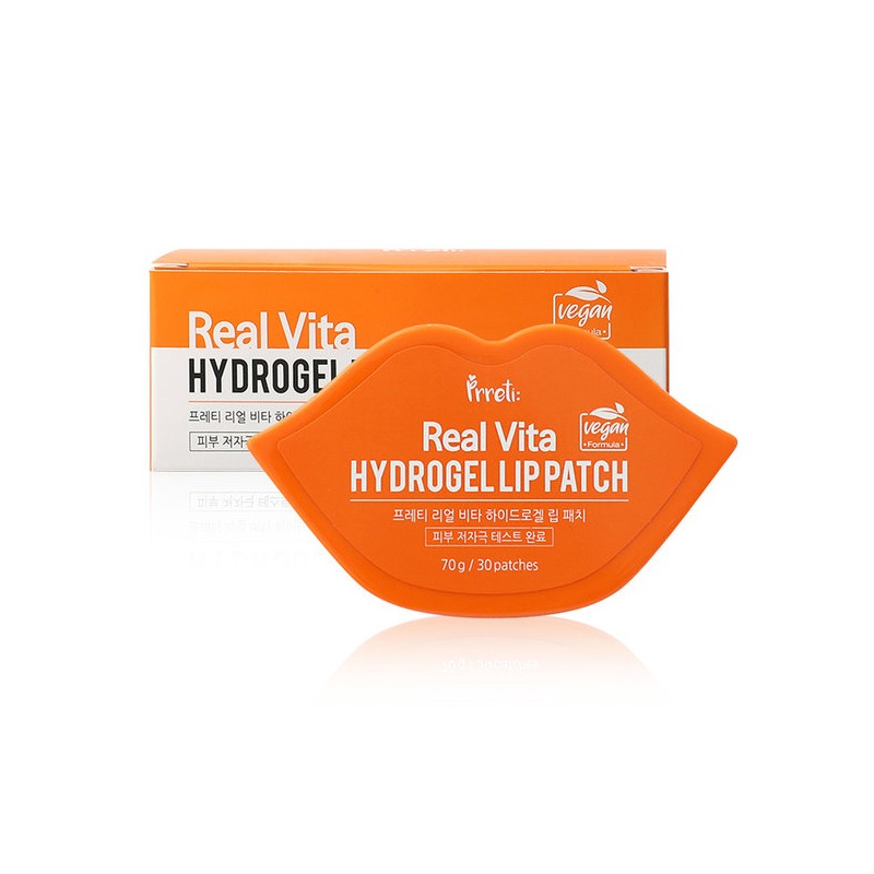 [PRRETI] Real Vita Hydrogel Lip Patch 70g (30patches) (Weight : 216g)
