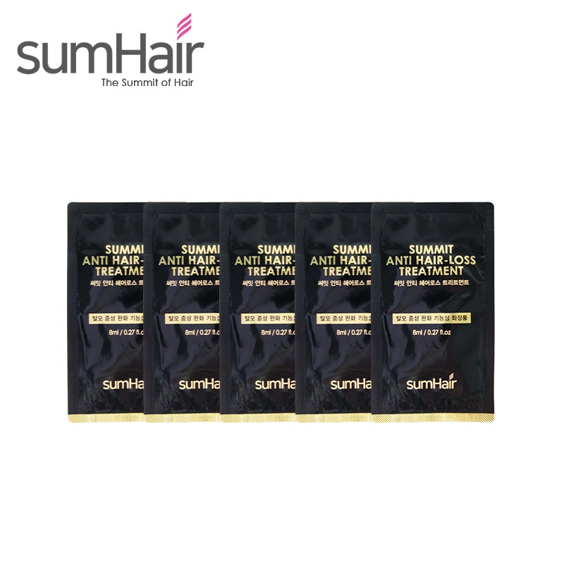 Own label brand, [SUMHAIR] Summit Anti Hair-Loss Treatment 8ml * 5pcs [Sample] (Weight : 50g)