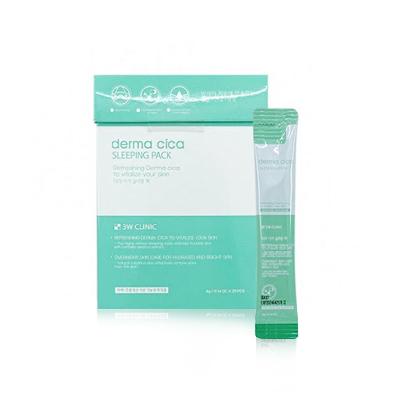 Own label brand, [3W CLINIC] Derma Cica Sleeping Pack 4g*20pcs (Weight : 116g)