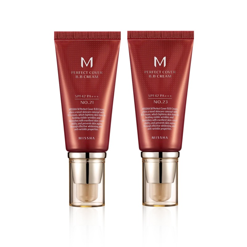 [MISSHA] M Perfect Cover BB Cream (SPF42/PA+++) 2 Color 50ml (Weight : 96g)