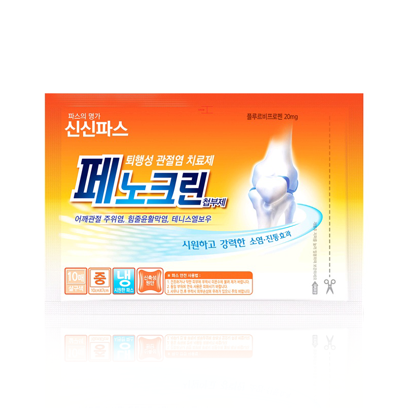 Own label brand, [SINSIN] Fenoclean Plaster Pain Relief Patch (10patches * 4ea) (Weight : 179g)