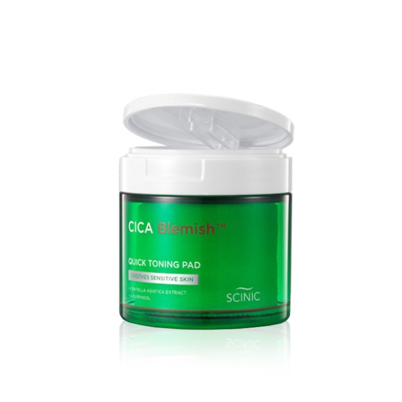 Own label brand, [SCINIC] Cica Blemish Quick Toning Pad (60ea) 135ml (Weight : 251g)