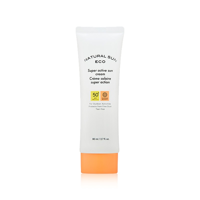 Own label brand, [THE FACE SHOP] Natural Sun Eco Super Active Sun Cream 50ml (Weight : 79g)