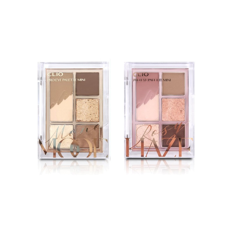 Own label brand, [CLIO] Pro Eye Palette Mini 0.6g * 4ea 2 Color (Weight : 75g)
