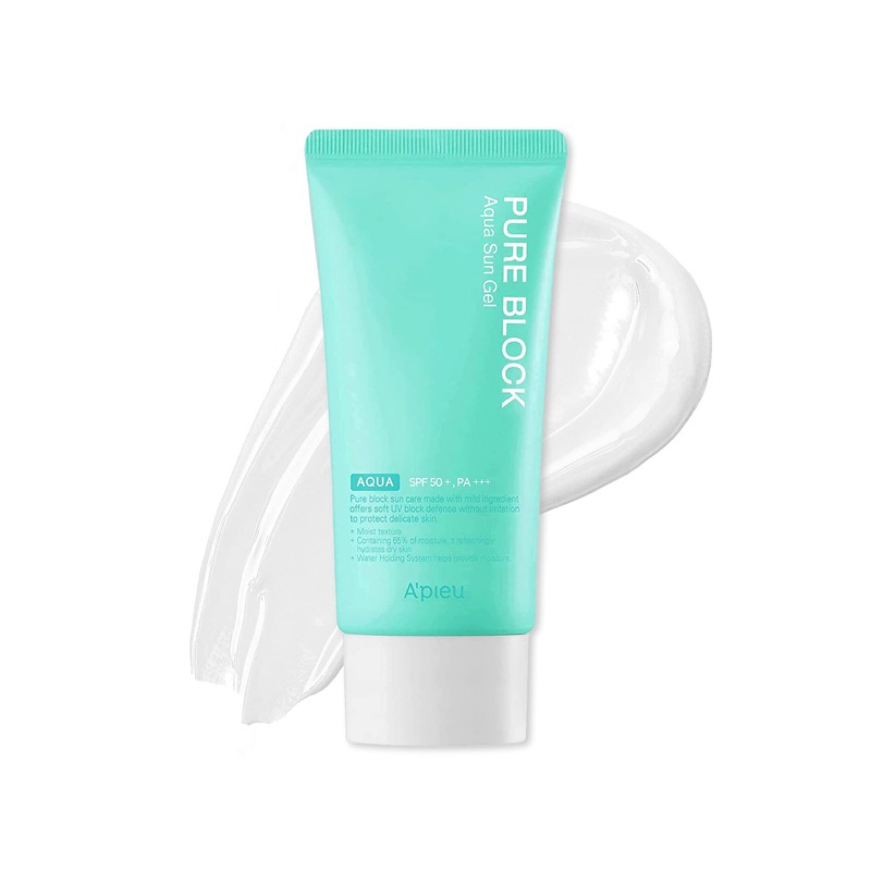 Own label brand, [A&#039;PIEU] Pure Block Aqua Sun Gel EX (SPF50+/PA+++) 50ml (Weight : 66g)