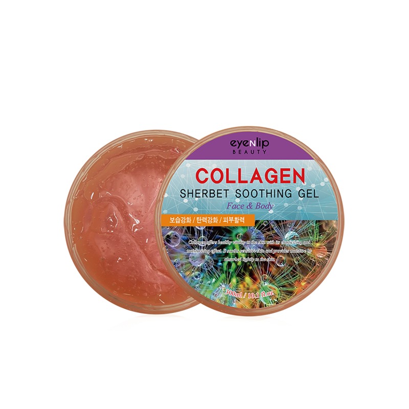 Own label brand, [EYENLIP] Collagen Sherbet Soothing Gel 300ml (Weight : 380g)