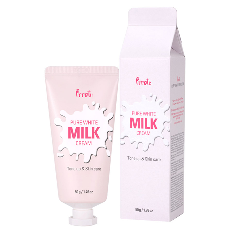 Own label brand, [PRRETI] Pure White Milk Cream 50g (Weight : 70g)