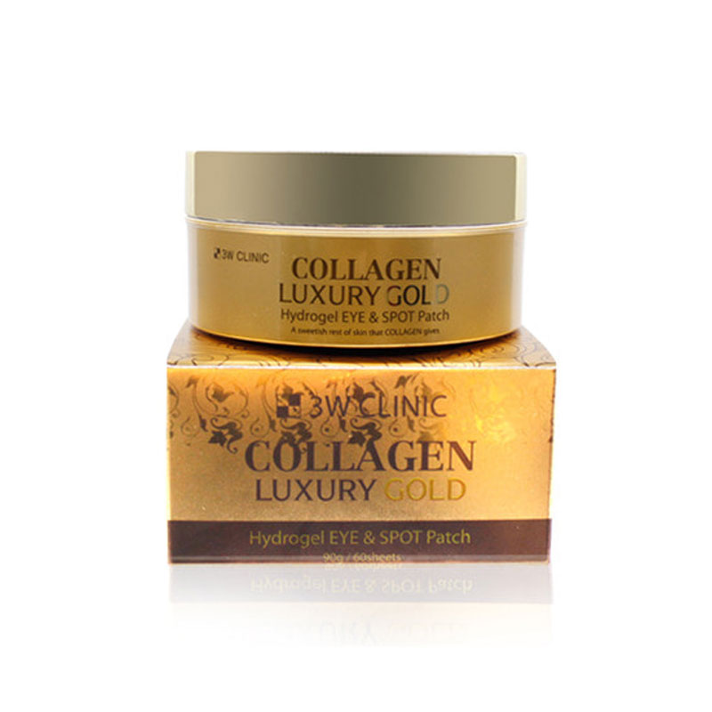 Own label brand, [3W CLINIC] Collagen Luxury Gold Hydrogel Eye &amp; Spot Patch 90g / 60sheets (Weight : 164g)