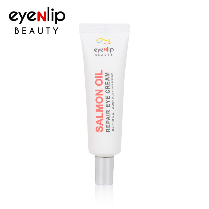 Own label brand, [EYENLIP] Salmon Oil Repair Eye Cream Tube 30ml (Weight : 47g)