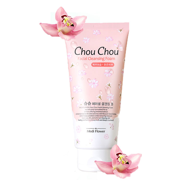 Own label brand, [MEDI FLOWER] Chou Chou Facial Cleansing Foam 300ml (Weight : 332g)