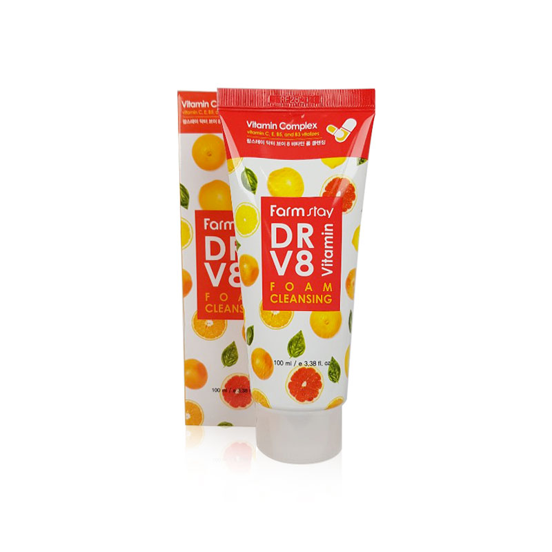 Own label brand, [FARM STAY] Dr-V8 Vitamin Foam Cleansing 100ml (Weight : 134g)