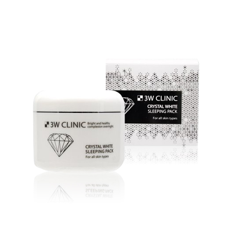 Own label brand, [3W CLINIC] Crystal White Sleeping Pack 100ml (Weight : 182g)