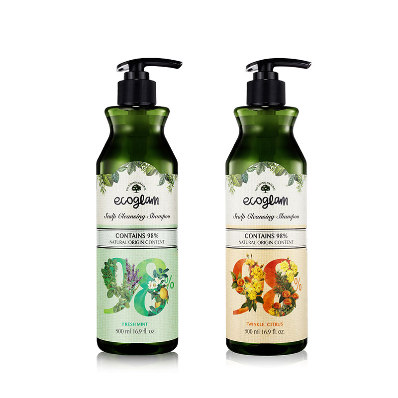 Own label brand, [SKINZEN] Ecoglam Scalp Cleansing Shampoo 500ml 2 Type (Weight : 604g)