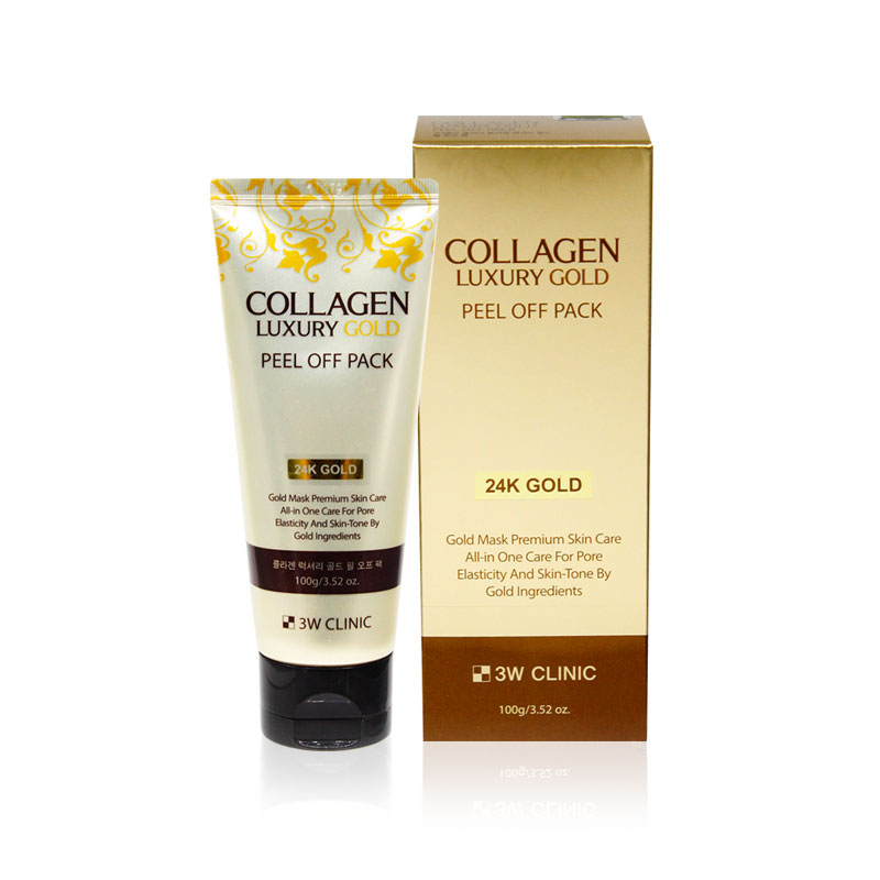Own label brand, [3W CLINIC] Collagen Luxury Gold Peel Off Pack 100g(Weight : 155g)