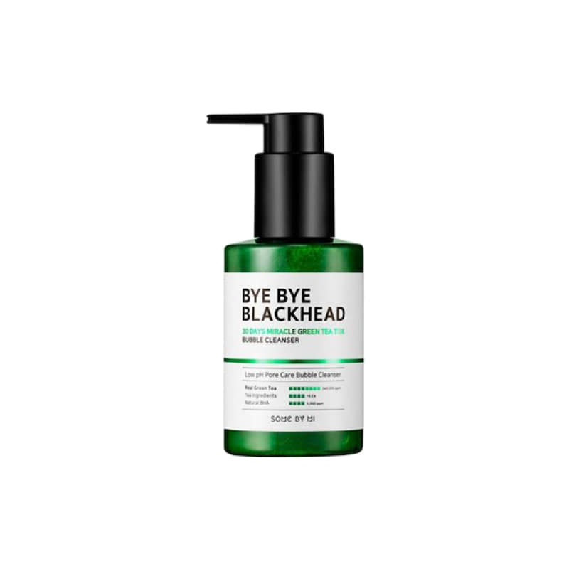 Own label brand, [SOME BY MI] Bye Bye Blackhead 30Days Miracle Green Tea Tox Bubble Cleanser 120g (Weight : 179g)