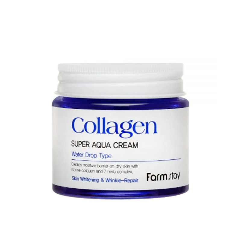 Own label brand, [FARM STAY] Collagen Super Aqua Cream 80ml (Weight : 250g)