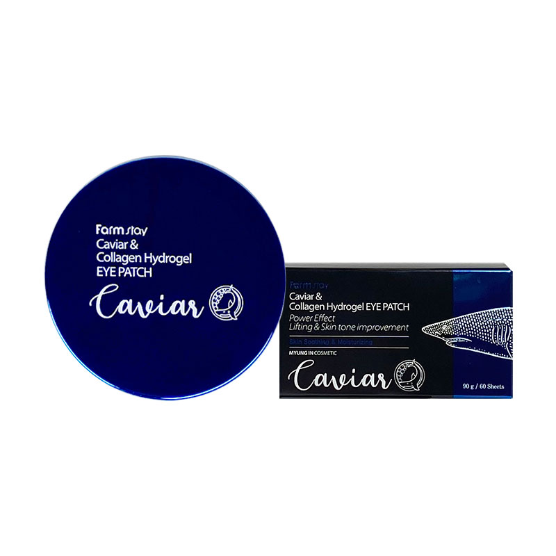 Own label brand, [FARM STAY] Caviar &amp; Collagen Hydrogel Eye Patch 90g (Weight : 192g)