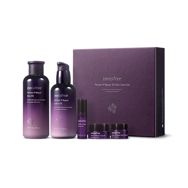 Own label brand, [INNISFREE] Perfect 9 Repair EX Skin Care Set [5items] Free Shipping
