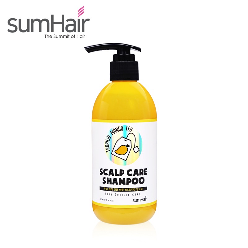 Own label brand, [SUMHAIR] Scalp Care Shampoo #Tropical Mango Tea 300ml (Weight : 372g)