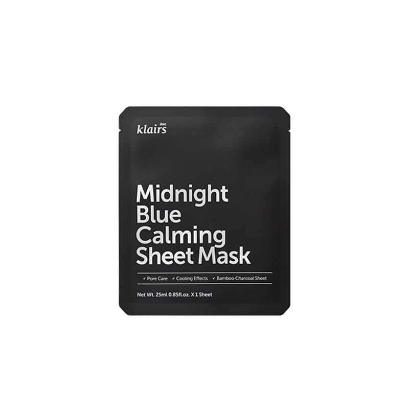 Own label brand, [DEAR KLAIRS] Midnight Blue Calming Sheet Mask 25ml (Weight : 37g)