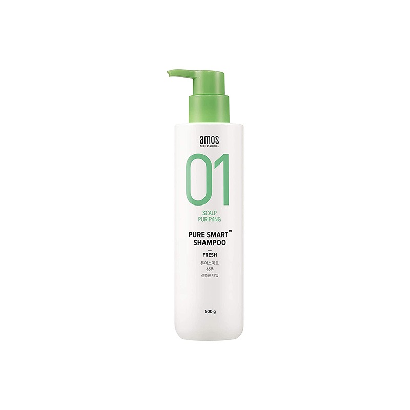 Own label brand, [AMOS] Pure Smart Shampoo 500ml [Fresh] (Weight : 630g)