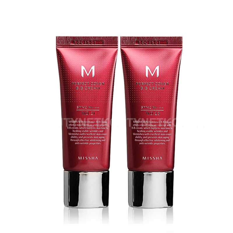 Own label brand, [MISSHA] M Perfect Cover BB Cream (SPF42/PA+++) [Limited] 20ml 2 Color Free Shipping