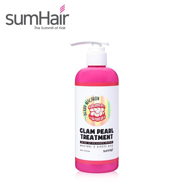 Own label brand, [SUMHAIR] Glam Pearl Treatment #Berry Macaron 300ml (Weight : 383g)
