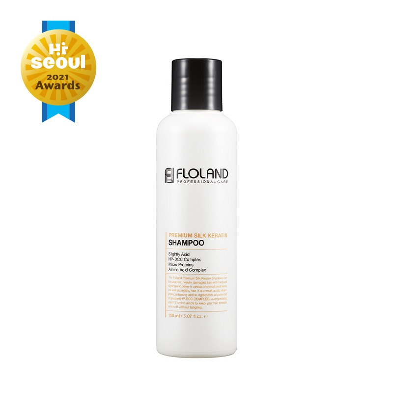 Own label brand, [FLOLAND] Premium Silk Keratin Shampoo 150ml (Weight : 190g)