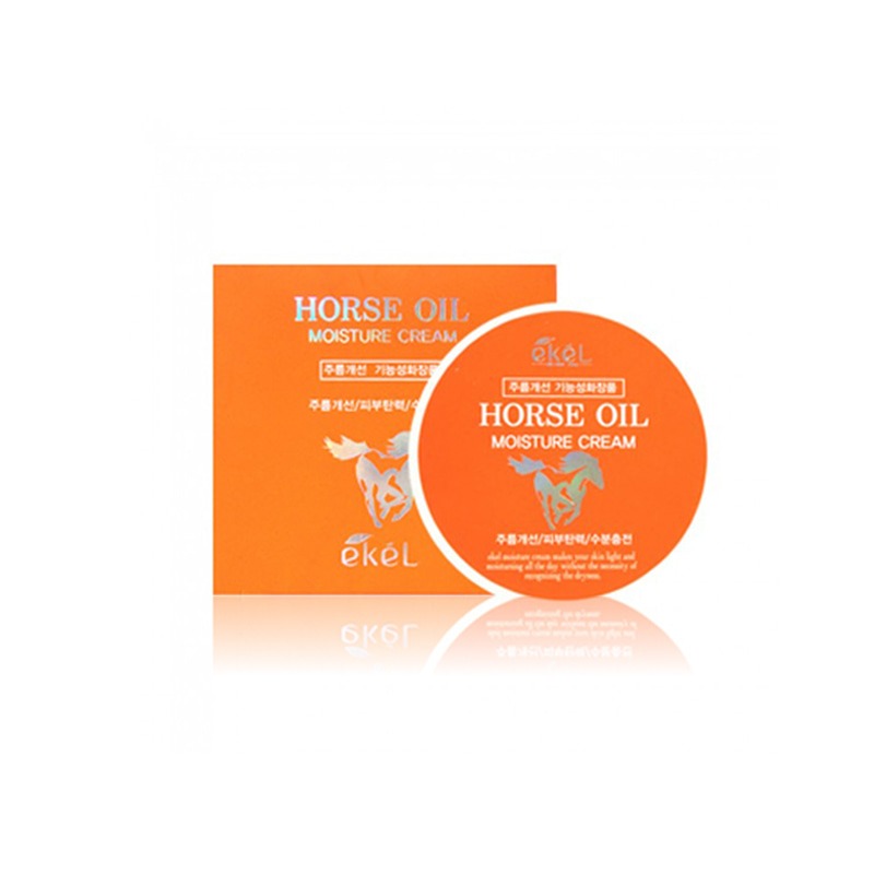 Own label brand, [EKEL] Moisture Cream 100g #Horse oil (Weight : 195g)