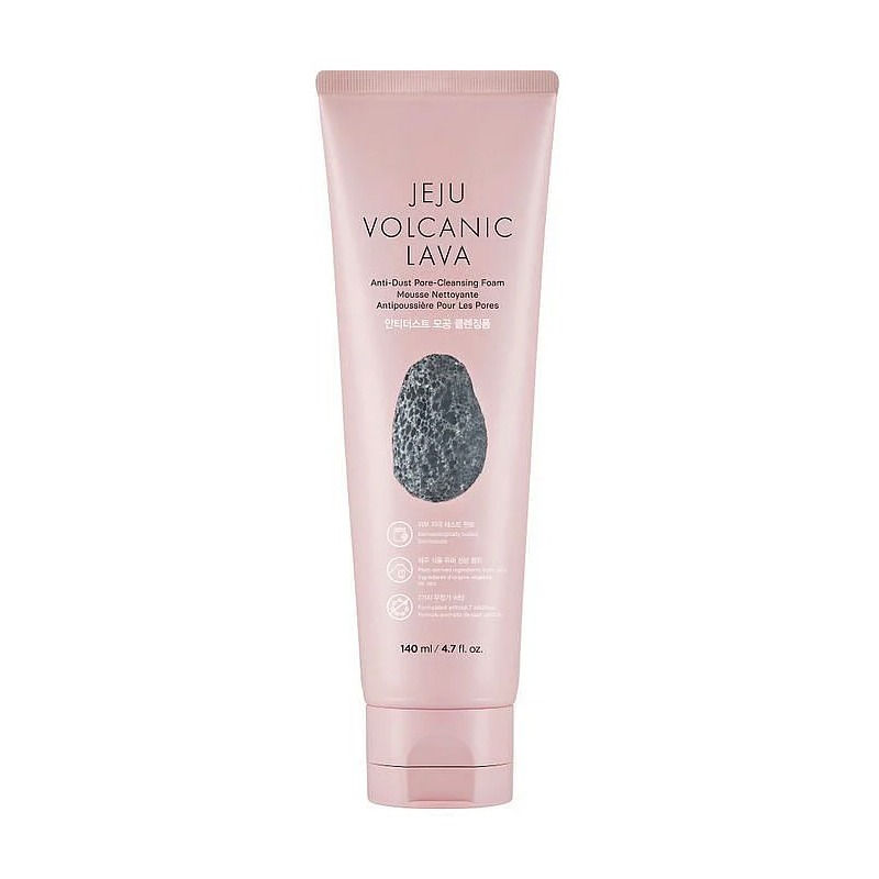 Own label brand, [THE FACE SHOP] Jeju Volcanic Lava Anti-Dust Pore-Cleansing Foam 140ml (Weight : 163g)