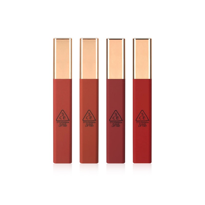 Own label brand, [3CE] Cloud Lip Tint  4g 4 Color (Weight : 37g)
