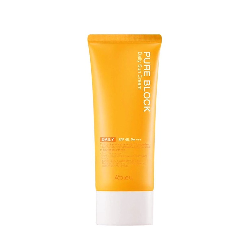 Own label brand, [A&#039;PIEU] Pure Block Daily Sun Cream EX [Large] (SPF45/PA+++) 100ml (Weight : 128g)