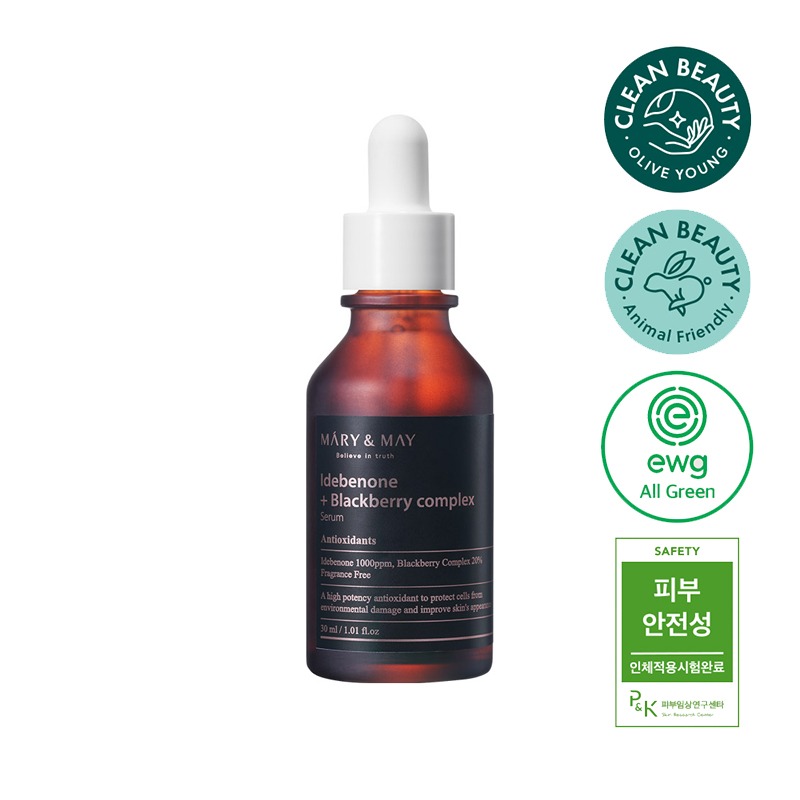 Own label brand, [MARY&amp;MAY] Idebenone+Blackberry Complex Serum 30ml (Weight : 121g)