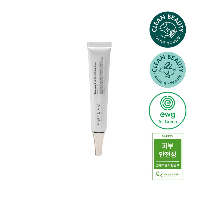 Own label brand, [MARY&amp;MAY] Tranexamic Acid+Glutathion eye cream 30ml (Weight : 51g)