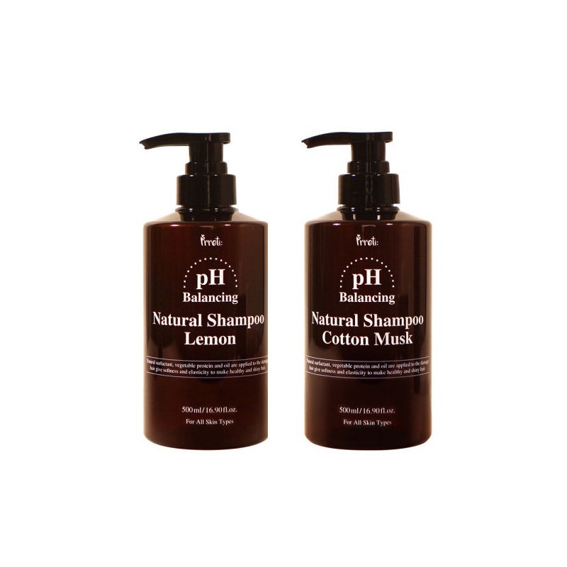 Own label brand, [PRRETI] Ph Natural Shampoo 500ml 2 Type (Weight : 614g)
