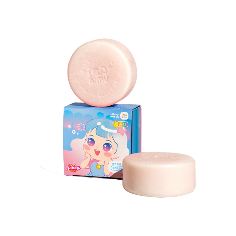 Own label brand, [I&#039;M PINKY] Pinky Kids Hair Treatment Bar 100g (Weight : 122g)