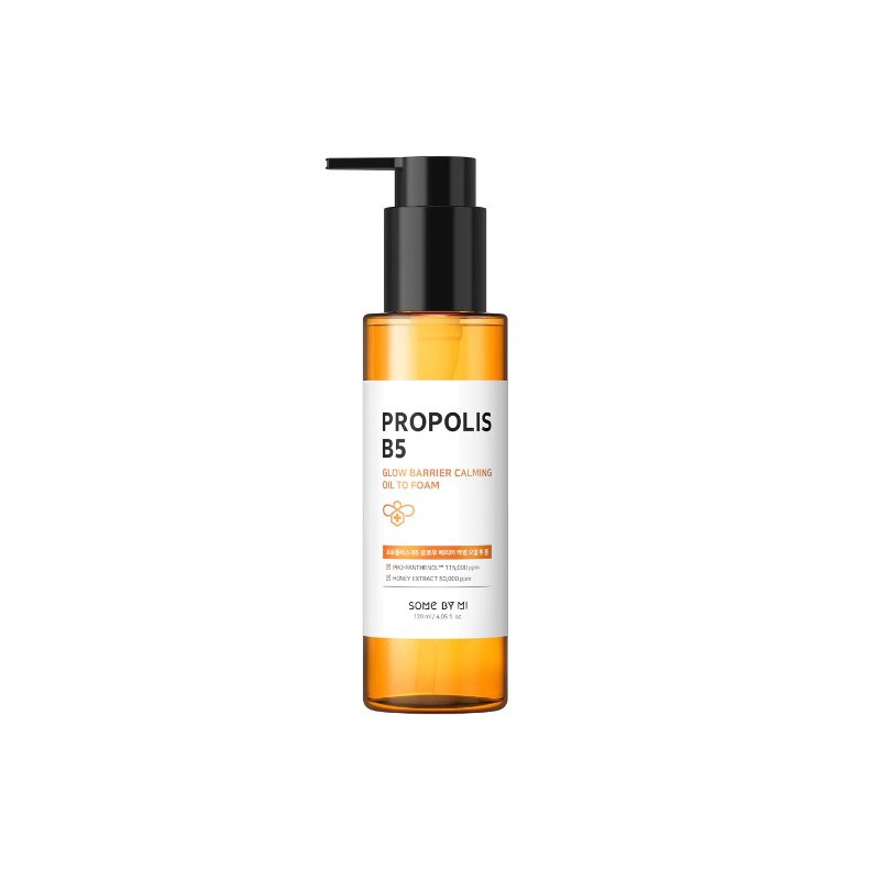 Own label brand, [SOME BY MI] Propolis B5 Glow Barrier Calming Oil To Foam 120ml (Weight : 188g)