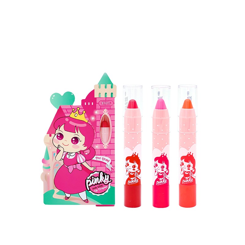 Own label brand, [I&#039;M PINKY] Pinky Lip Crayon 2.5g 3 Color (Weight : 24g)