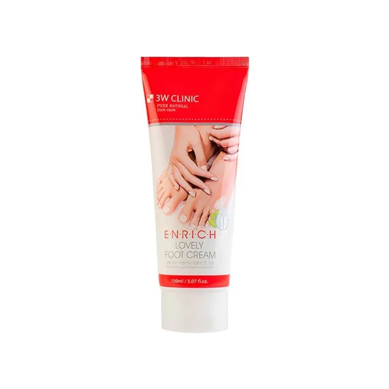 Own label brand, [3W CLINIC] Enrich Lovely Foot Cream 150ml (Weight : 192g)