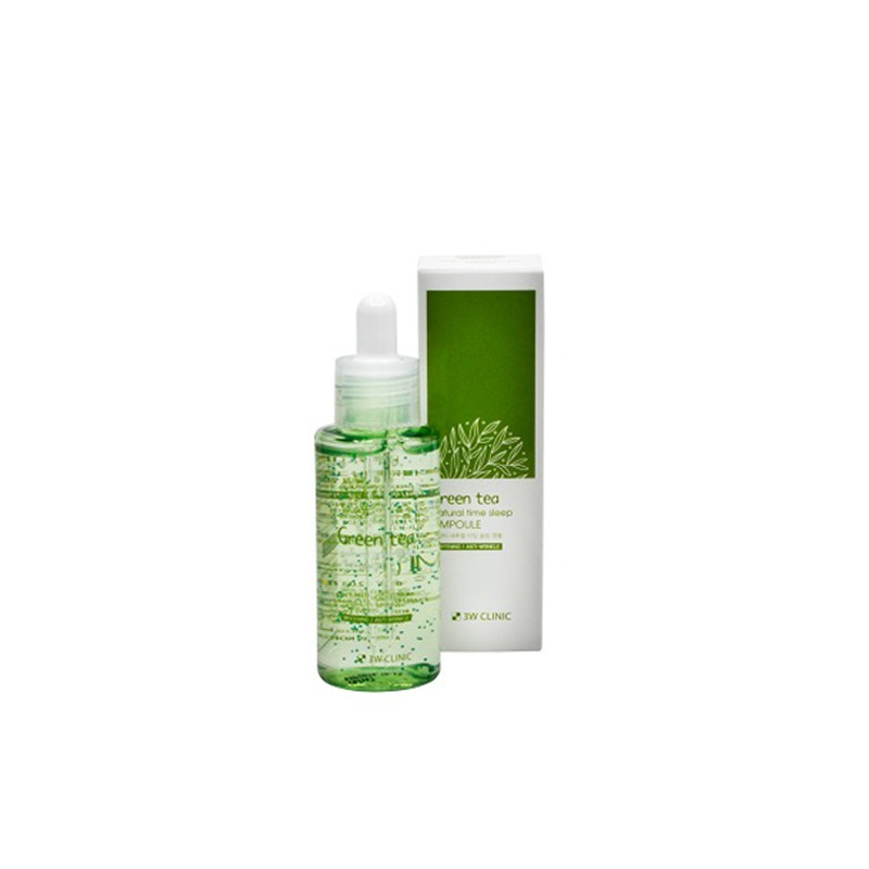 Own label brand, [3W CLINIC] Green Tea Natural Time Sleep Ampoule 60ml (Weight : 93g)
