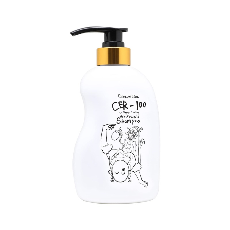 Own label brand, [ELIZAVECCA] CER-100 Collagen Coating Hair A+ Muscle Shampoo 500ml  (Weight : 649g)