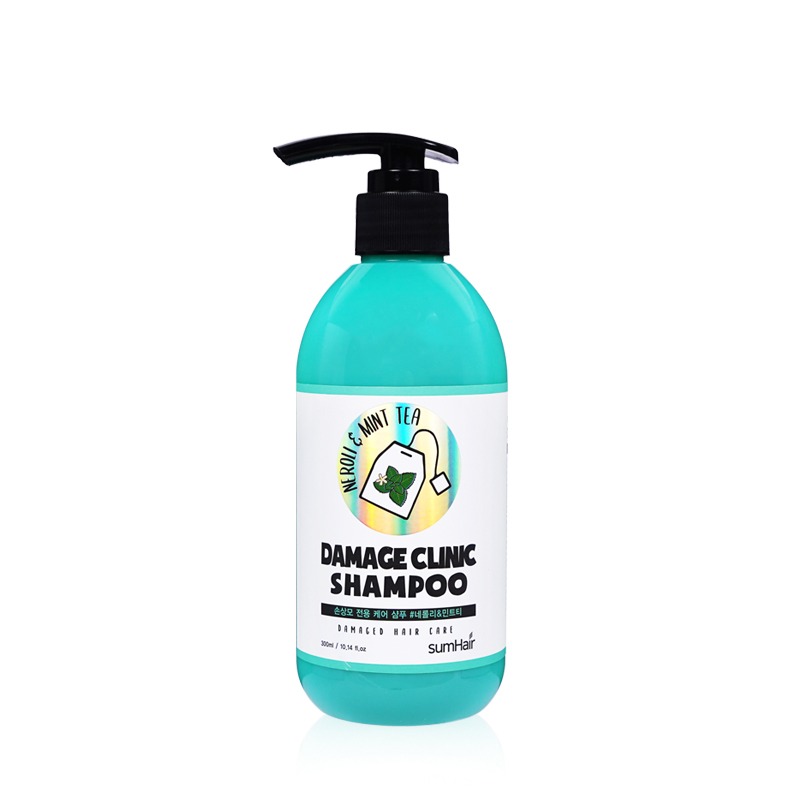 Own label brand, [SUMHAIR] Damage Clinic Shampoo #Neroli &amp; Mint Tea 300ml (Weight : 372g)