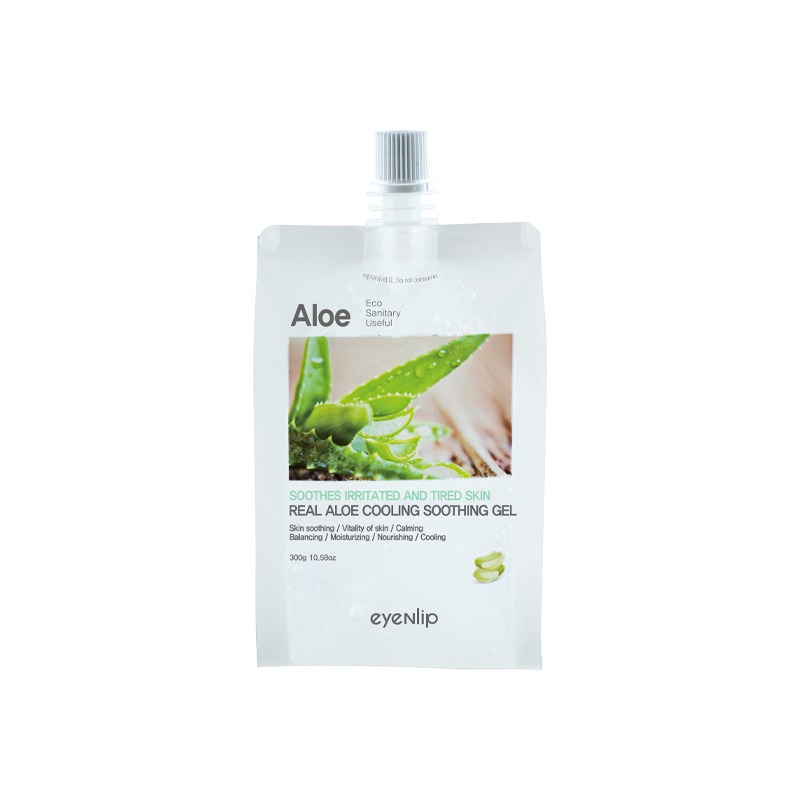 Own label brand, [EYENLIP] Real Aloe Cooling Soothing Gel 300g (Weight : 331g)
