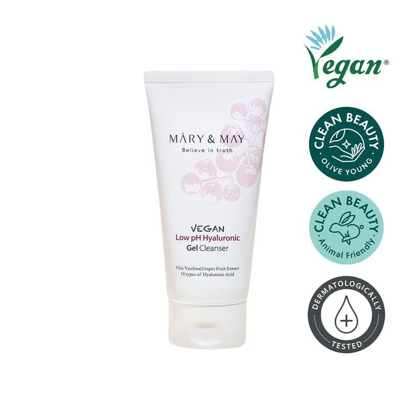 Own label brand, [MARY&amp;MAY] Vegan Low pH Hyaluronic Gel Cleanser 150ml (Weight : 210g)