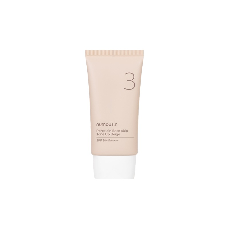 Own label brand, [NUMBUZIN] No.3 Porcelain Base-skip Tone Up Beige (SPF50+/PA++++) 50ml (Weight : 84g)
